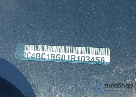 2018 Chrysler Pacifica Touring L z USA, uszkodzony, nr VIN 2C4RC1BG0JR103456